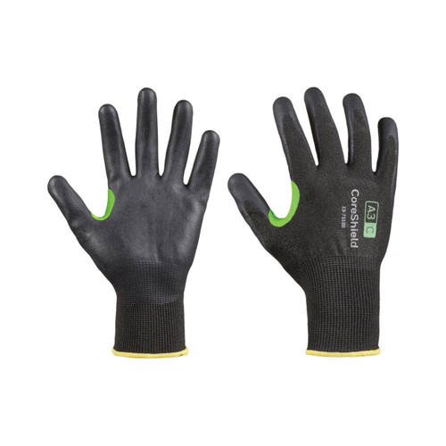 Honeywell Safety CoreShield™ 23-7518B-V Dipped Vendor Ready Pack Cut-Resistant Gloves, 2XL, HPPE, Black