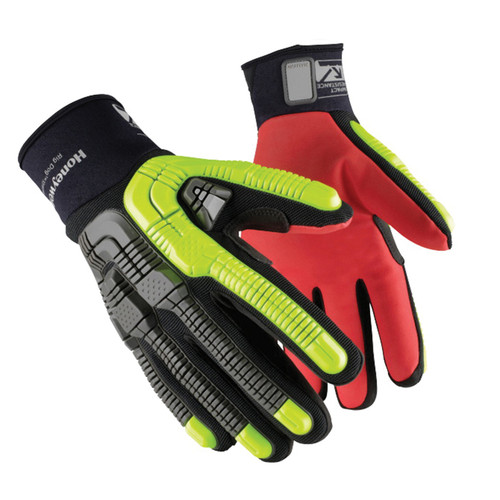 Honeywell Safety Rig Dog™ 42-612BY Xtreme Cut-Resistant Gloves, XS, Polyester/TPR, Black/Green