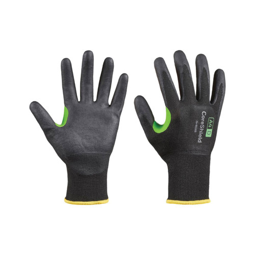 Honeywell Safety CoreShield™ 24-9518B Dipped Cut-Resistant Gloves, XS, HPPE, Black