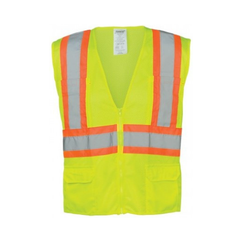 Ironwear® 1287-LZ Class 2 Hi-Vis Lime Mesh Safety Vest - 4X
