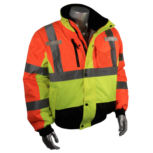 Radians SJ12-3ZMS-2X Class 3 Quilted Bomber Jacket - Multi-Color, 2X-Large, 1/Each
