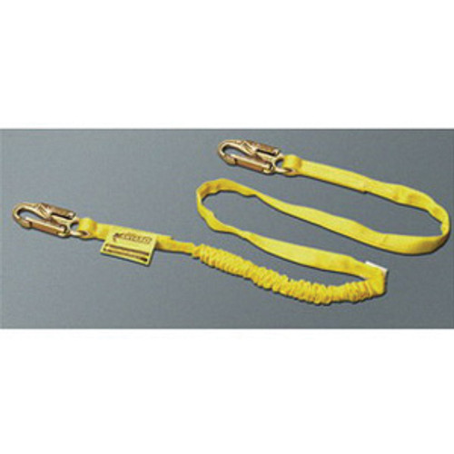 Miller® Manyard™ 216WLS-Z7/6FTYL Shock Absorbing Lanyard, 310 lb Load Capacity, 6 ft L