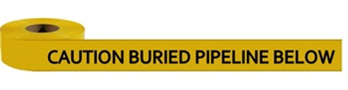 CAUTION BURIED PIPELINE BELOW Underground Warning Tape