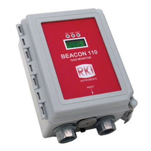RKI Beacon 110 72-2110RK-02 Single Channel Wall Mount Controller, 0 to 100% LEL, 0 to 25% O2, 0 to 100 ppm H2S, 0 to 300 ppm CO