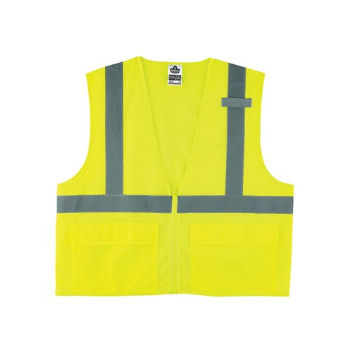 Ergodyne 21125 GLoWEAR 8220Z Lime Type R Class 2 Standard Vest, L/XL