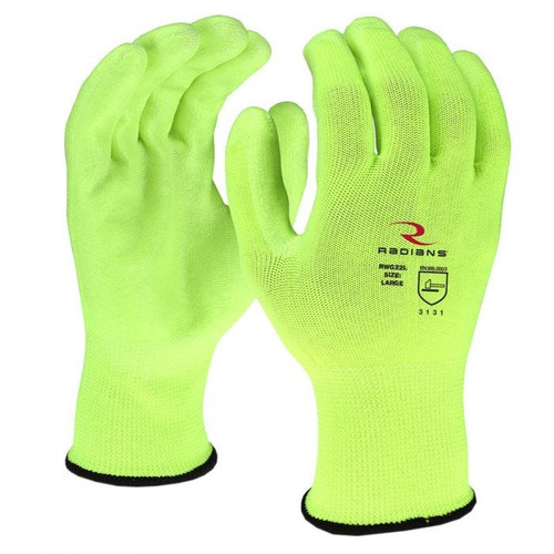 Radians RWG22 Hi-Vis Work Gloves - 12 Pack - L