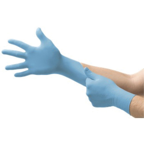 TouchNTuff® 92-575 General Purpose Disposable Gloves, M, Nitrile, Dark Blue