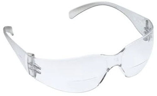 3M™ Virtua™ Reader Protective Eyewear 11514-00000-20 Clear Anti-Fog Lens, Clear Temple, +2.0 Diopter