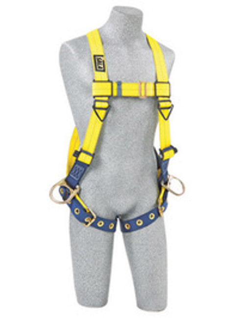 3M™ DBI-SALA® Delta™ Vest Style Harness, Side and Back D Rings 1102008, Universal, Type Full Body, Delta Pad, Tongue Buckle Leg Strap, ANSI 359.11