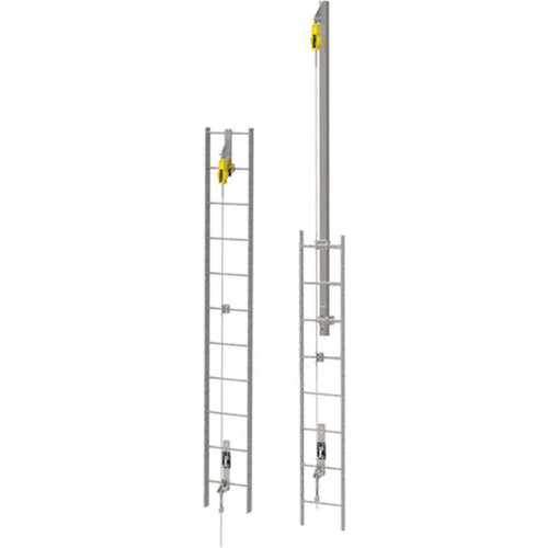 MSA Vertical Ladder Lifeline Kit With Extension Post, 55ft,(17m)