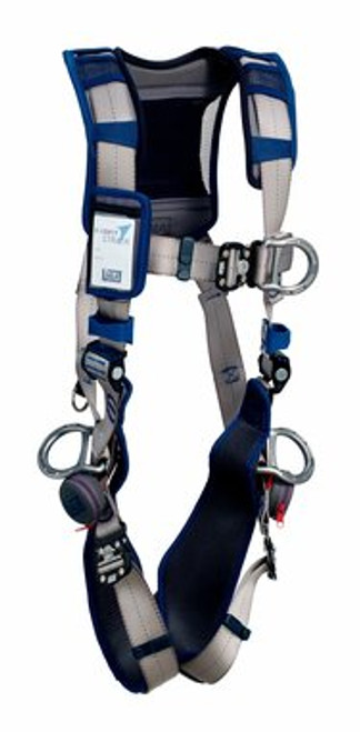 3M™ DBI-SALA® ExoFit STRATA™ Vest-Style Positioning/Climbing Harness 1112511, Grey, Blue, Medium