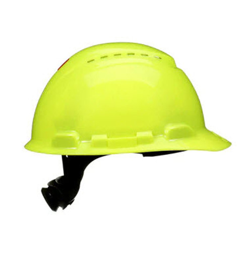 3M� SecureFit H-709SFR-UV Hard Hat UV Vent Hi-Vis Yellow Ratchet 20/CS