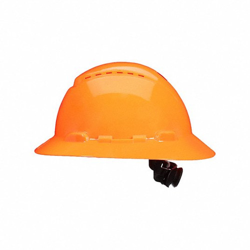 3MSecureFit H-807SFV-UV Full Brim Vented Hi-Vis Orange Ratchet 20/CS