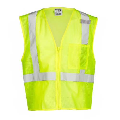 Kishigo 1089 High Visibility Vest, Class 2, 3X, Lime