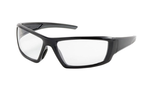 Sunburst™, Full Frame Safety Glass, Polycarbonate/TPR, Anti-Scratch/Anti-Fog Coating, Clear Lens, Black Frame