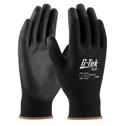 Protective Industrial Products Large G-Tek® GP™ 13 Gauge Nitrile Palm And Finger Coated Work Gloves With Nylon Liner And Continuous Knit Wrist LG