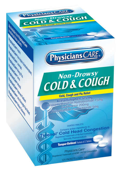 PhysiciansCare Cold & Cough, 125x2 Per Box