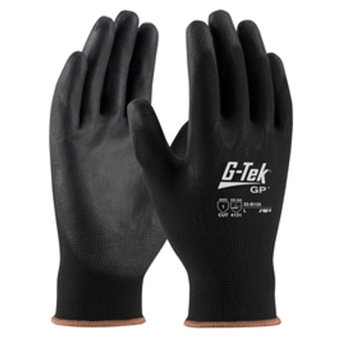 Protective Industrial Products Large G-Tek® GP™ 13 Gauge Nitrile Palm And Finger Coated Work Gloves With Nylon Liner And Continuous Knit Wrist MD