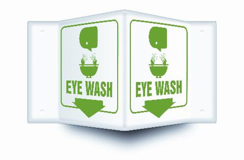 Eyewash Projection Sign with Graphic