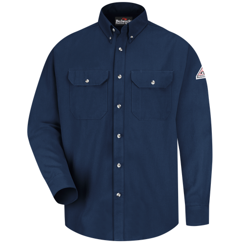 Men's Midweight CAT AR/FR Dress Uniform Shirt, Navy, Regular, XXL