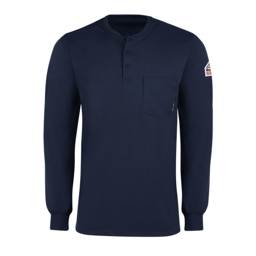 Men's Lightweight CAT 2 AR/FR Henley, Navy, Long, LG