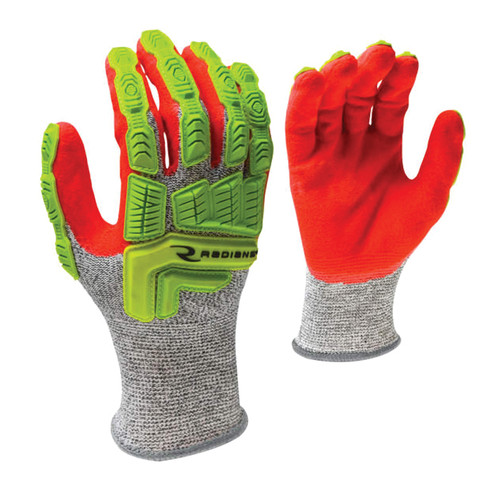 Radians® RWG603 Cut Protection Gloves, XL, HPPE, Gray/Salt and Pepper