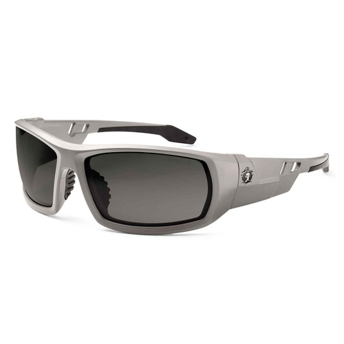 Skullerz® ODIN-AF, Safety Glasses, Matte Gray, Anti-Fog Smoke Lens