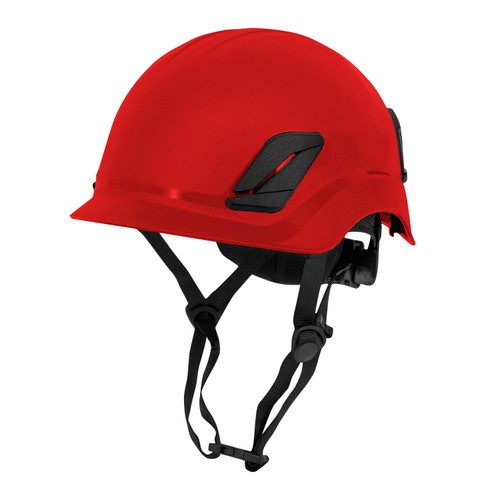 Titanium Non-Vented Climbing Style Helmet - Red