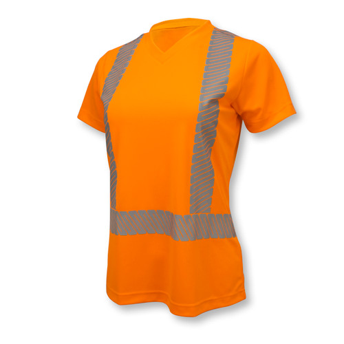 Radians ST11W T-Shirt, Class 2, Hi-Vis w/Max-Dri™ - Orange - Size 2X - Womens