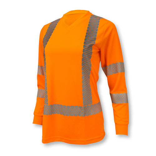 Radians ST11W T-Shirt, Class 3, Hi-Vis w/Max-Dri™ - Orange - Size 2X - Womens