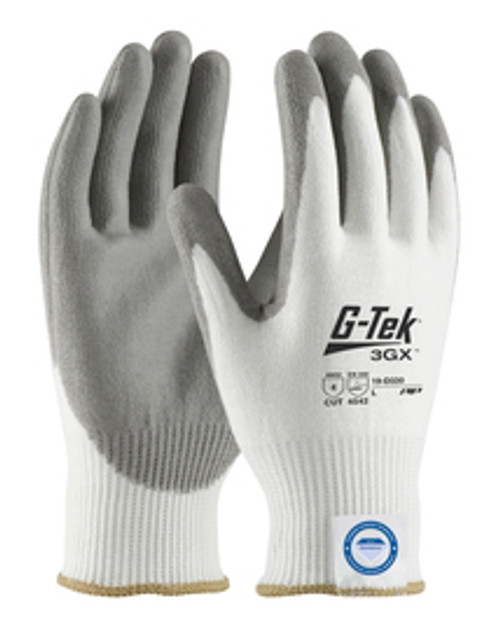 PIP®G-Tek® 3GX® 13 Gauge Dyneema® Diamond Blend Cut Resistant Gloves With Polyurethane Coating, Large