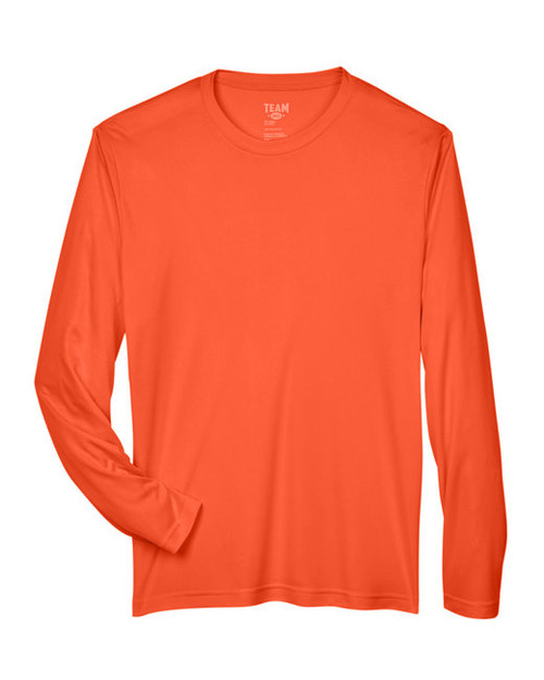 T-Shirt Mens LS Performance 365 Sport Orange 4X