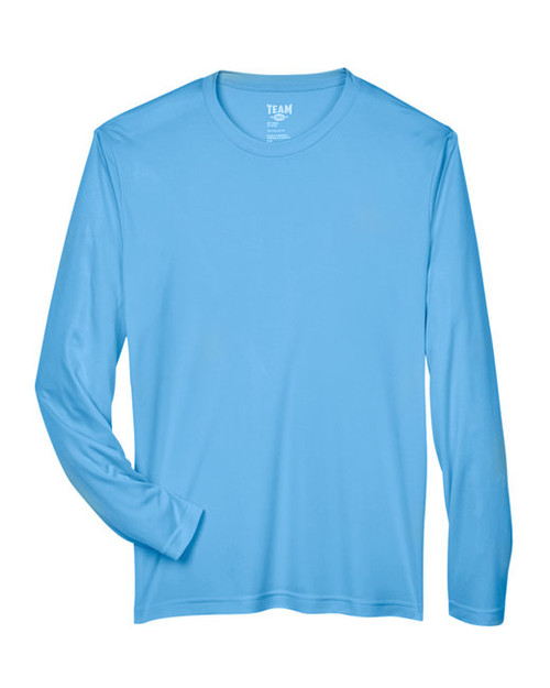 T-Shirt Mens LS Performance 365 Sport Light Blue 2X