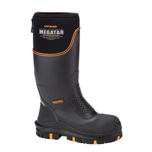 Megatar Waterproof Steel Toe Work Boots, Size 7