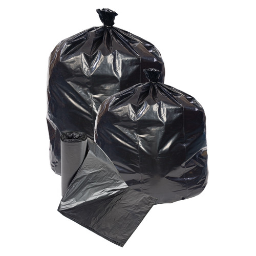 Bags Trash Liners 40x46 Black 1.5 Mil 10BG/RL 10RL/CS Repro LLDPE