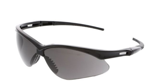 Memphis MP1 Series Black Safety Glasses with Gray Lenses UV-AF® Anti-Fog Coating Wrap Around Lens Design