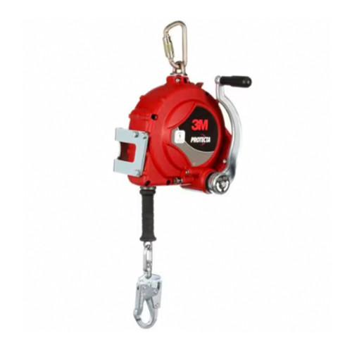 3M™ Protecta® 3-Way Retrieval Self-Retracting Lifeline with Bracket 3590053, Stainless Steel Cable, Steel Snap Hook, 50ft, ANSI Class 1
