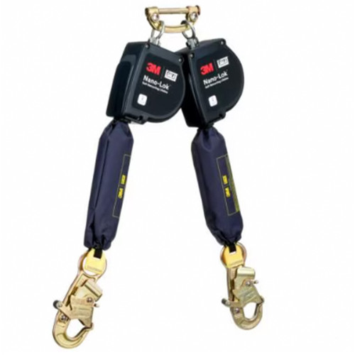 3M™ DBI-SALA® Nano-Lok™ Extended Length Twin-Leg Personal Self-Retracting Lifeline 3100609, Web, 11 ft