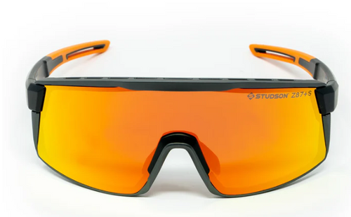 The Sentinal Safety Glasses ANSI Z87 Orange Mirror Black One Size - OS