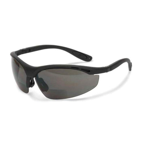 Radians® Cheaters® CH1-220 Scratch-Resistant Bi-Focal Reader Eyewear, Regular, +2.0 Diopter, Black Frame, Smoke Lens