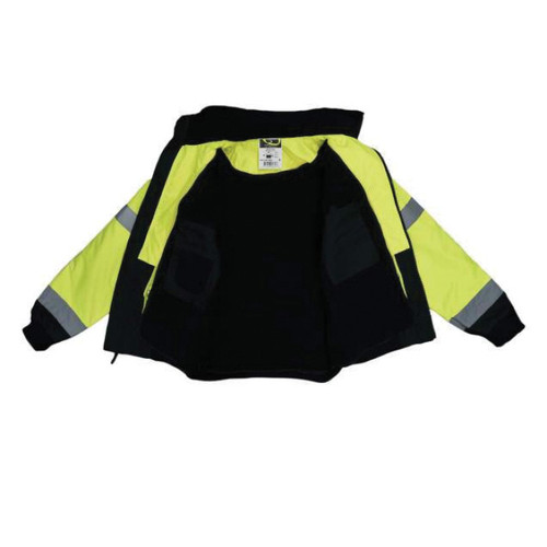 RADWEAR™ Class 3 High Visibility Weatherproof Bomber Jacket with Quilted Built-in Liner - 4X
