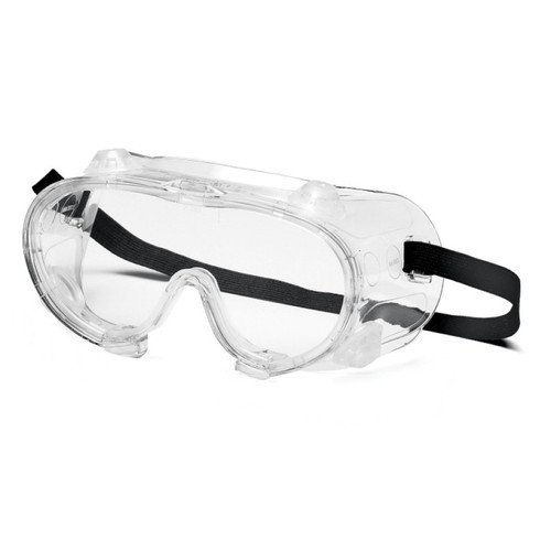 Pyramex G204 Indirect Vent Safety Goggles, PVC Frame, Clear Polycarbonate Lens