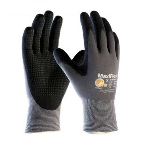 PIP® MaxiFlex® Endurance™ 34-844 General Purpose Coated Gloves, M, Synthetic, Black/Gray