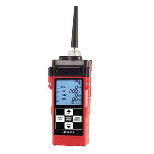 RKI Instruments GX-2012 72-0290-22-C-51 Confined Space Multi-Gas Monitor, 0 to 5,000 ppm CH4, 0 to 40% O2, 0 to 100 ppm H2S, 0 to 500 ppm CO