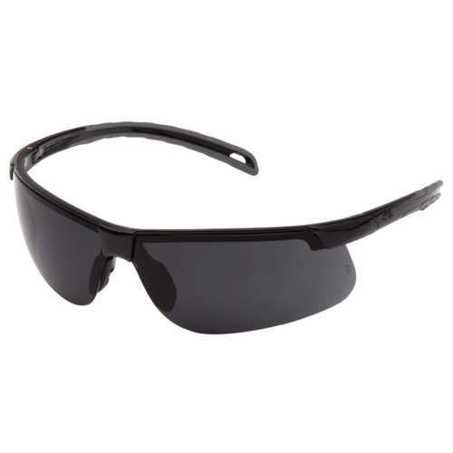 Pyramex® Ever-Lite® SB8623D Lightweight Safety Glasses, Universal, Black Frame, Dark Gray Lens