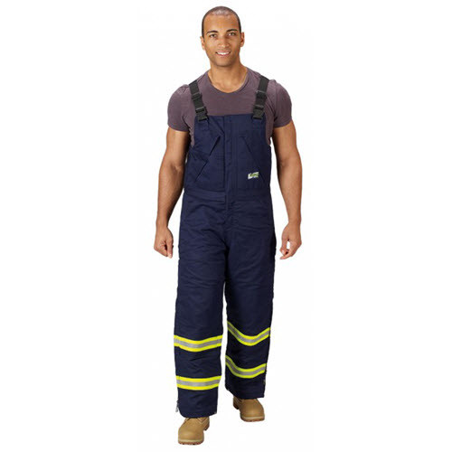 FR Insulated Bib Pants with Reflective Trim-XL