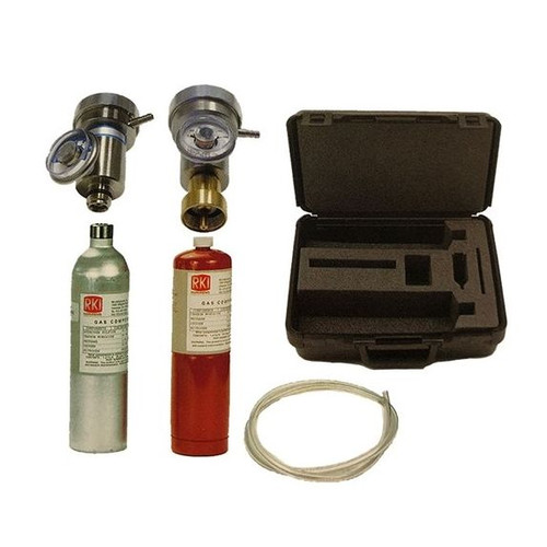 Calibration gas, H2S (25 ppm)/CO/CH4/O2, regulator, case & tubing