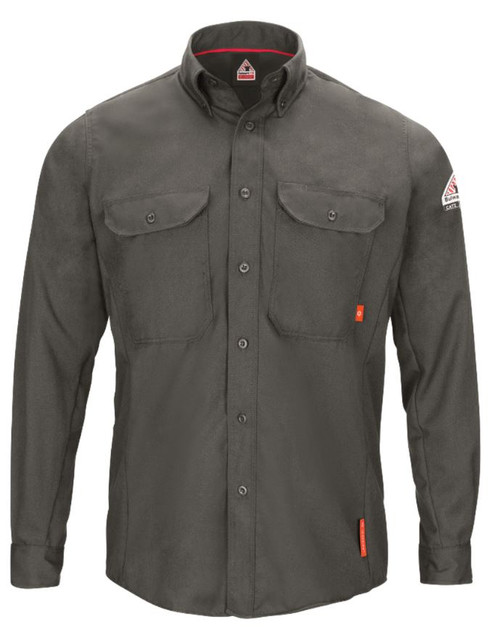 iQ Series Comfort Woven Mens Lightweight FR Shirt Dark Gray-RG-3XL