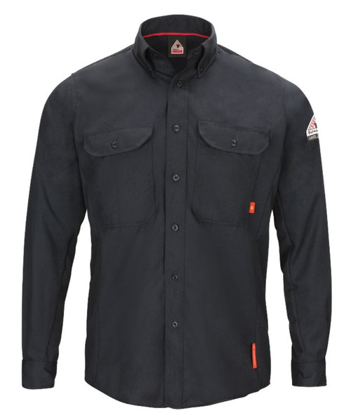 iQ Series Comfort Woven Mens Lightweight FR Shirt Navy-RG-L