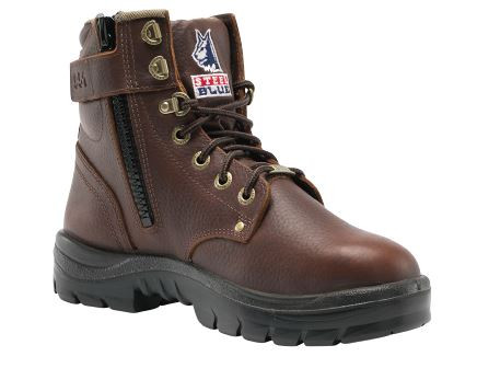 Mens Argyle Oak Zip Steel Toe Boots-14
